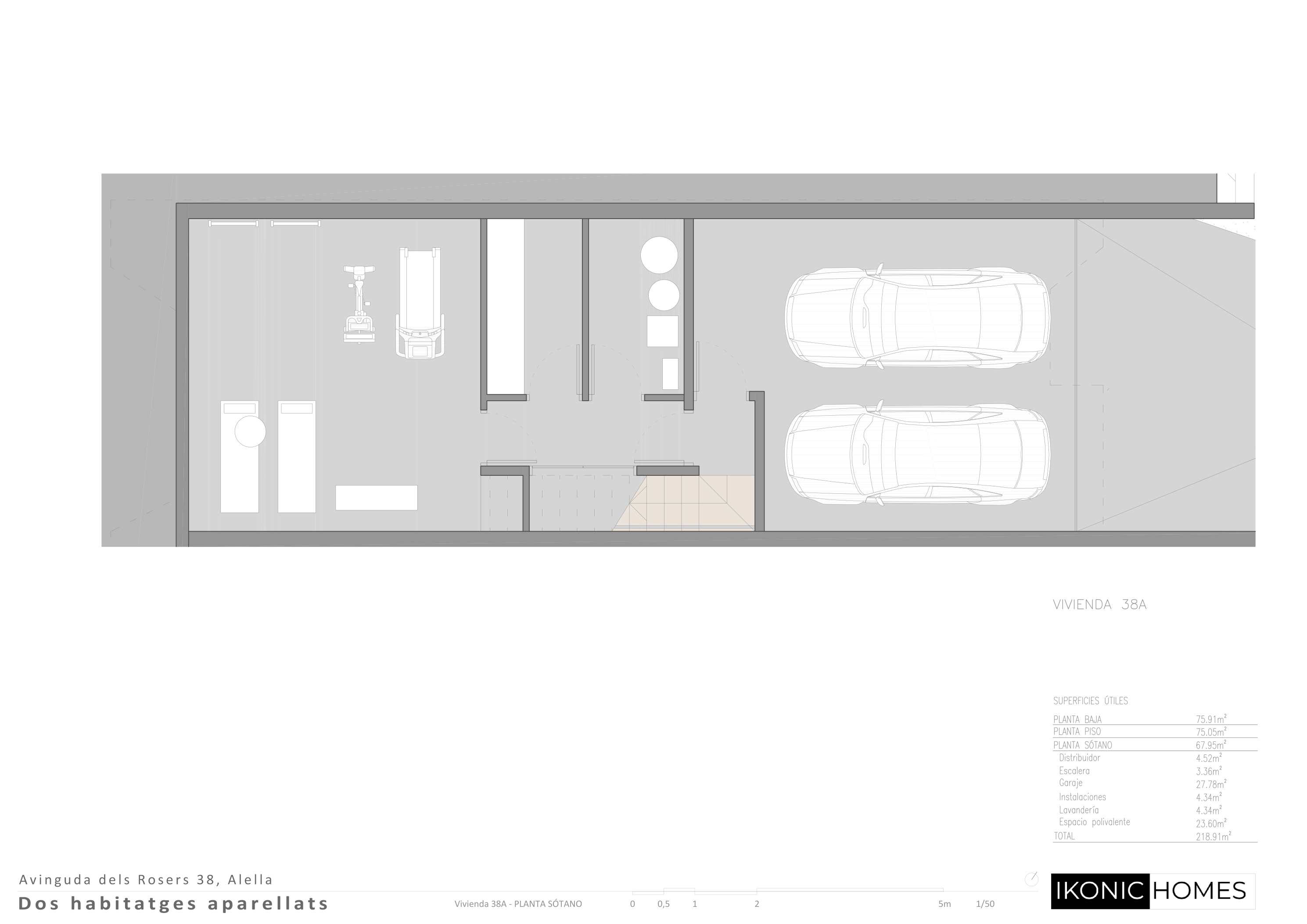 Plano sótano vivienda 38A