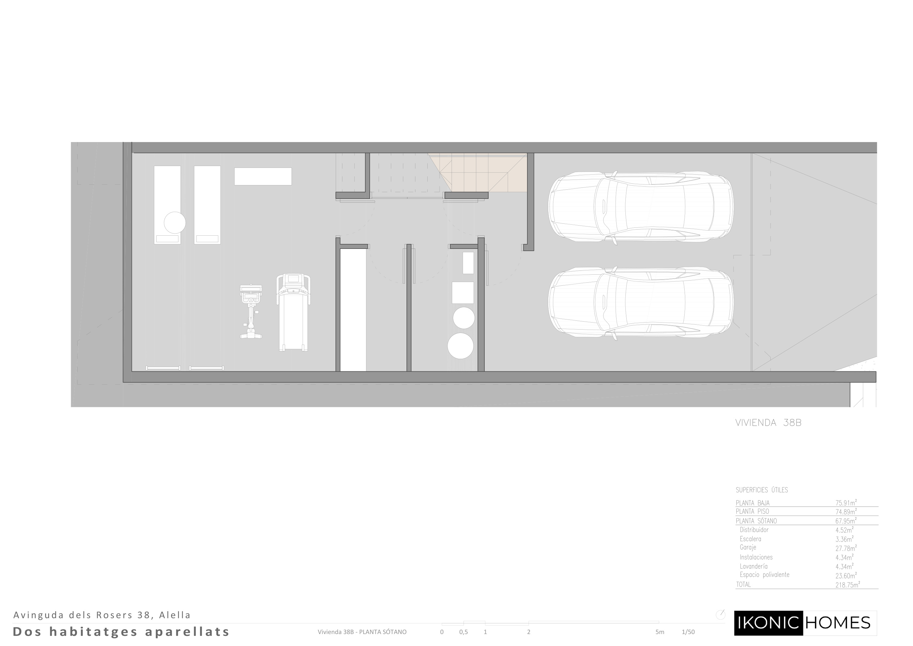Plano sótano vivienda 38B