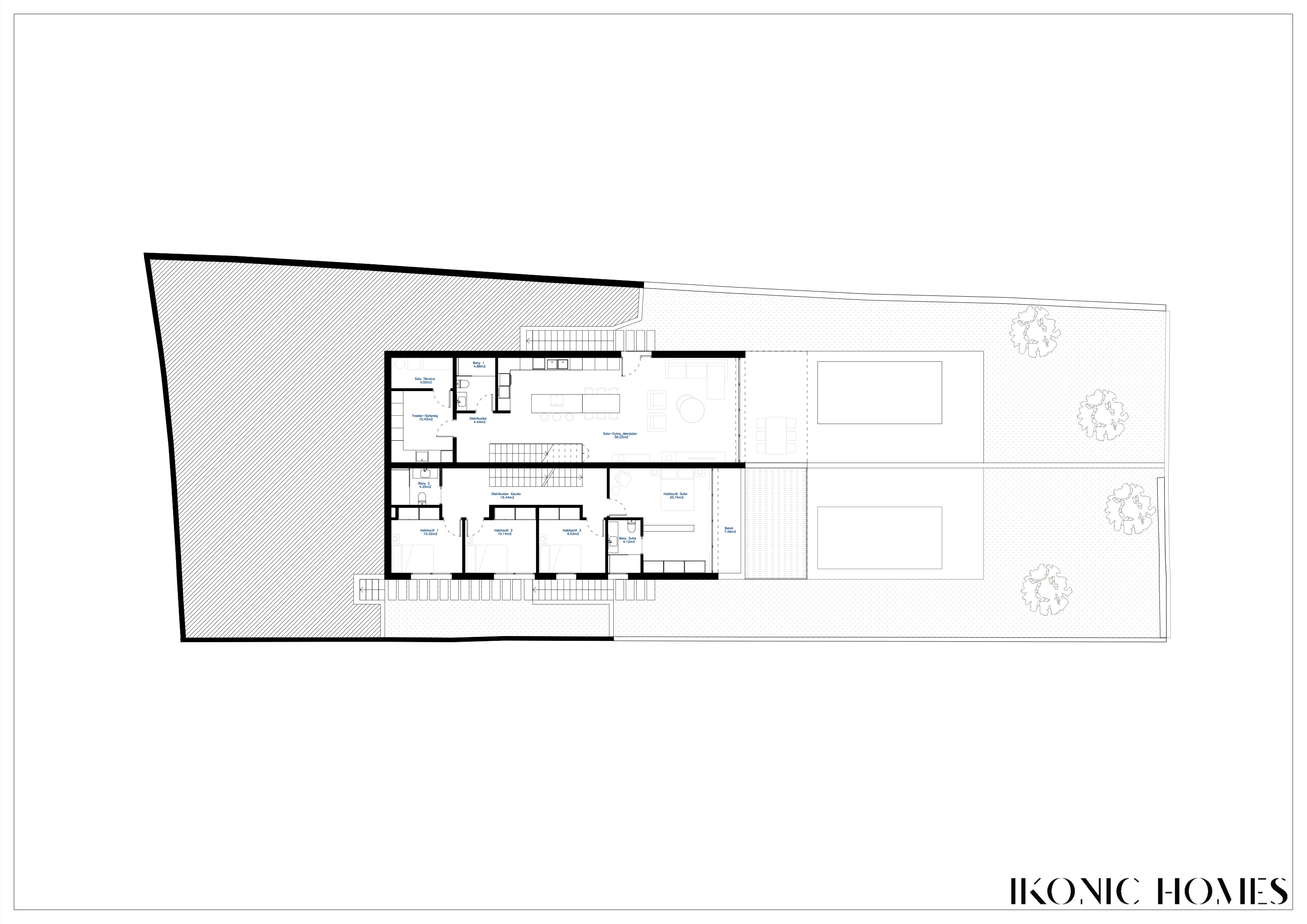 Plano planta baja vivienda 7d