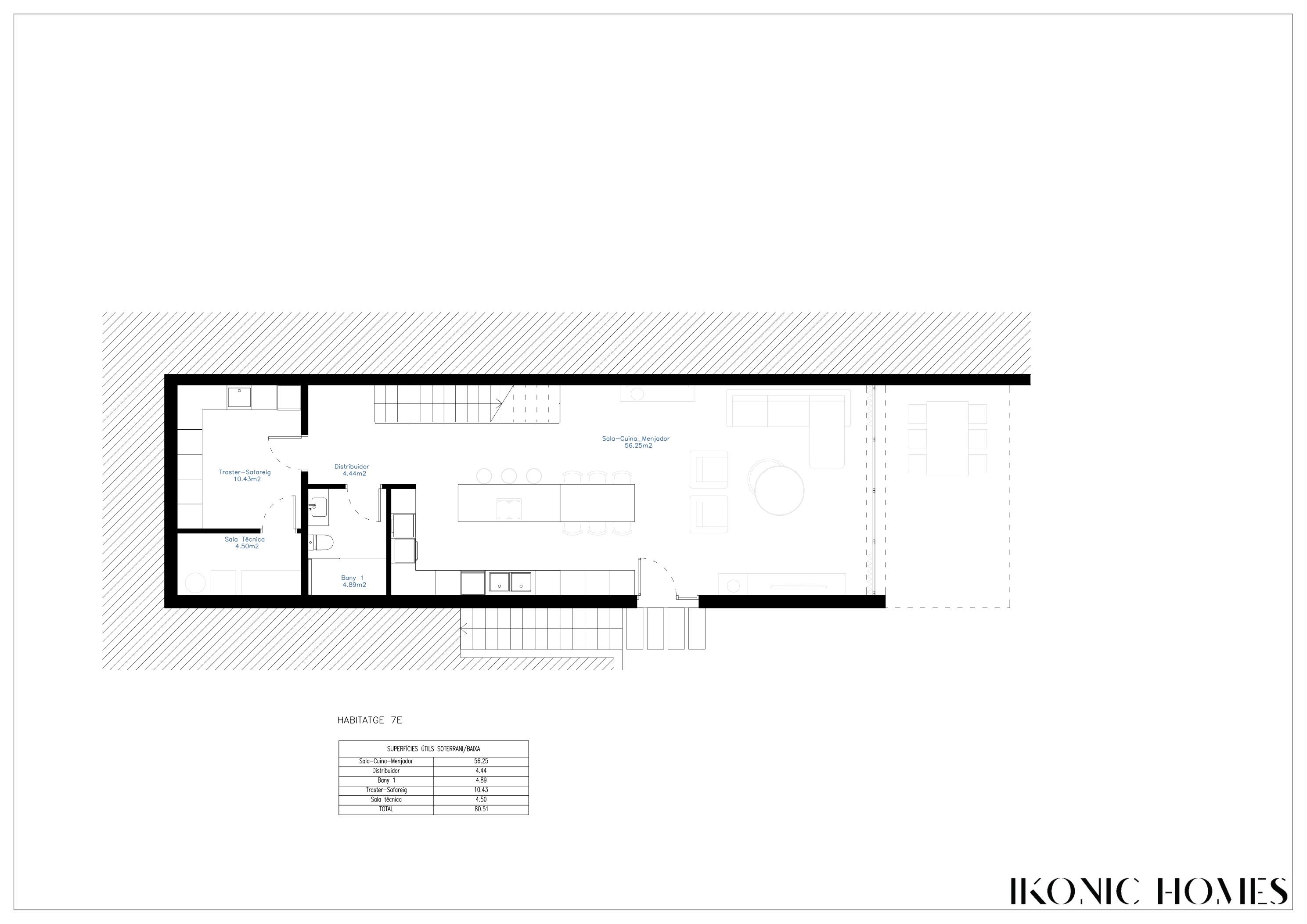 Plano planta baja vivienda 7e