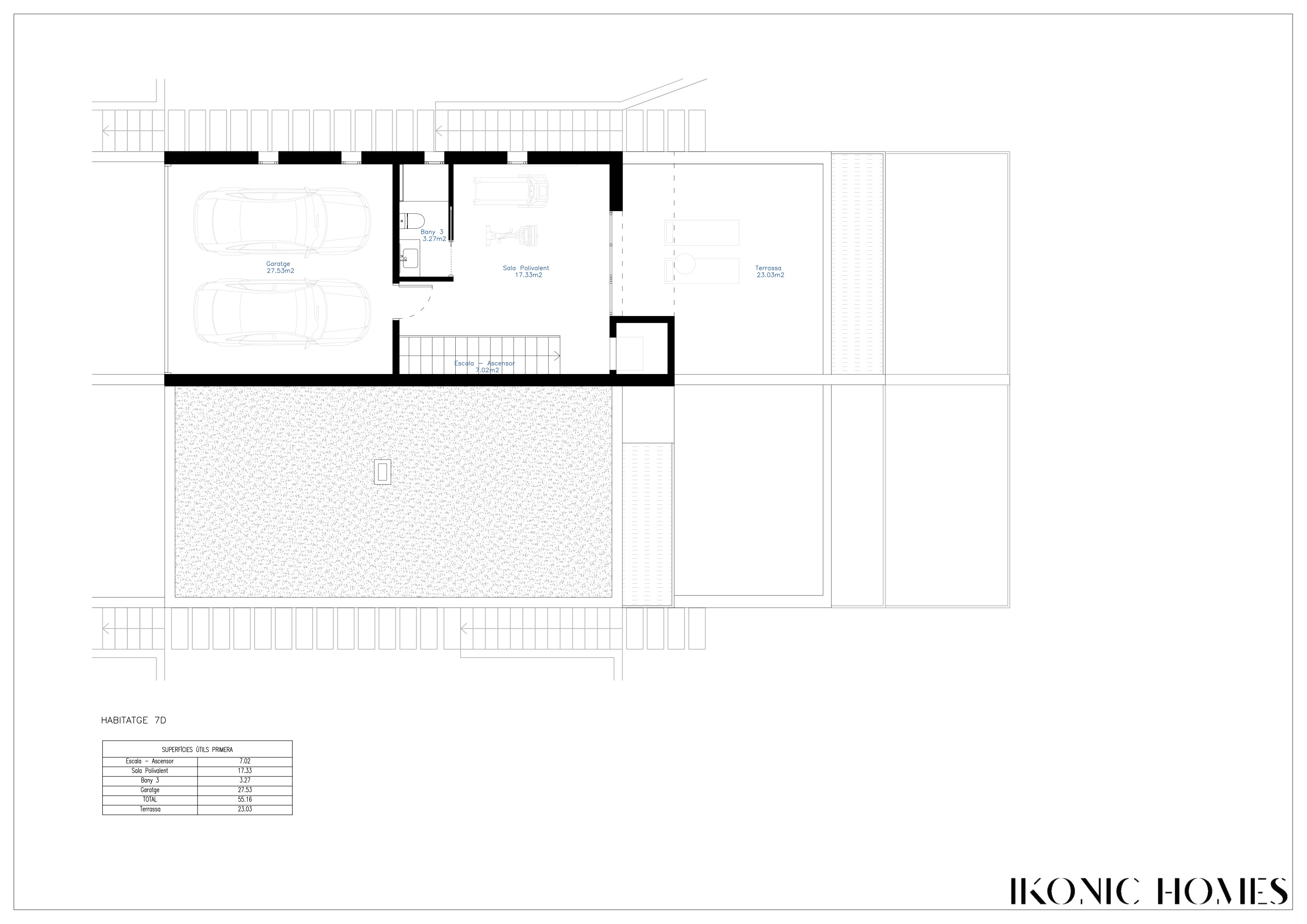 Plano sótano vivienda 7d