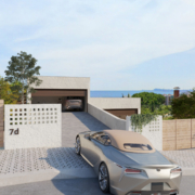 obra nueva en Teià fachada integrada