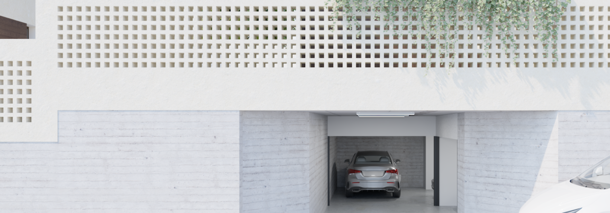 obra nueva en Sant Fost fachada Sant Jordi Homes