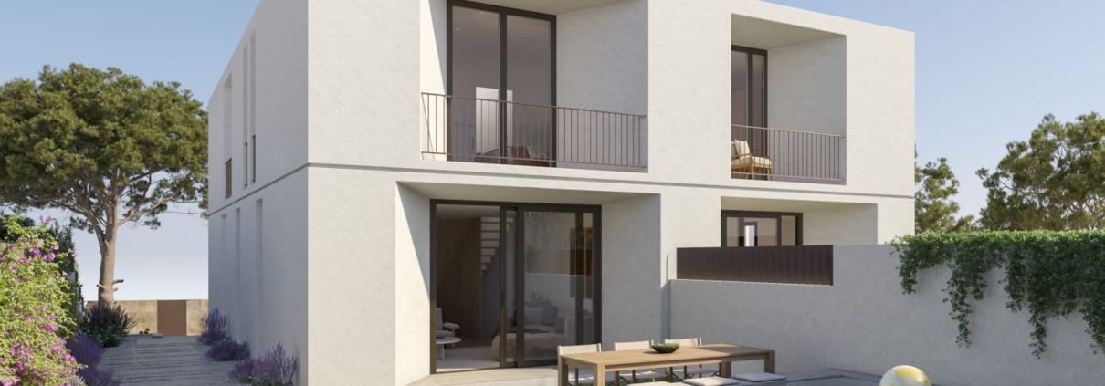 vivienda en Alella fachada residencial Rosers Homes